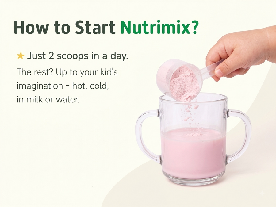 Nutrimix স্ট্রবেরি নিউট্রিশন পাউডার (৩৫০ গ্রাম)