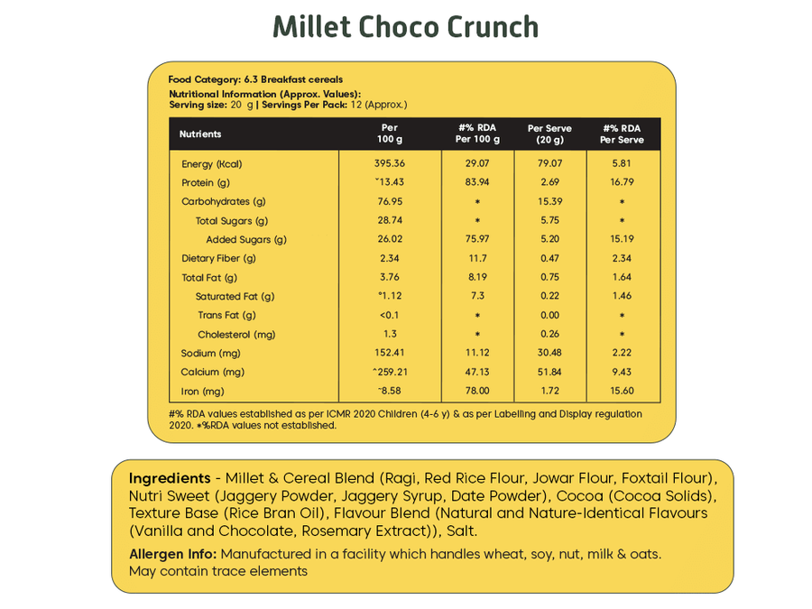 Millet Choco Crunch - 250 g